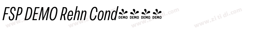 FSP DEMO Rehn Cond字体转换 FSP DEMO Rehn Cond字体转换